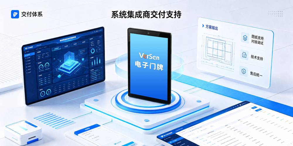 Versén智慧电子门牌系统集成方案 源头厂家软硬件一体化，破解行业痛点